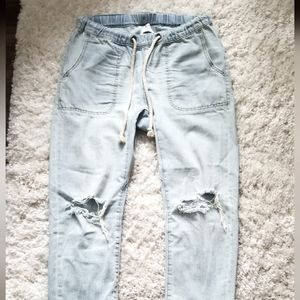 ONE TEASPOON Shabbies Drawstring Boyfriend Jeans Size XS